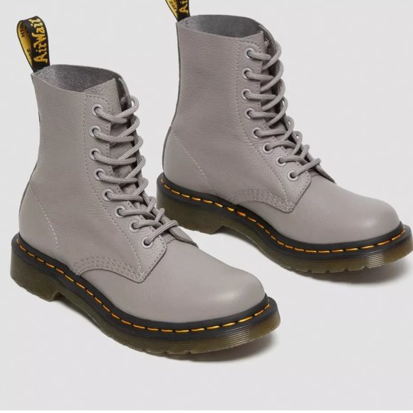 Dr. Martens Shoes - Dr. Martens 1460 Pascal Virginia Boots 27641 in Zinc Gray